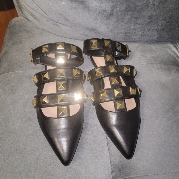 Black Mix No 6 | India StudFlat Shoes Size 8.5 - Picture 4 of 8